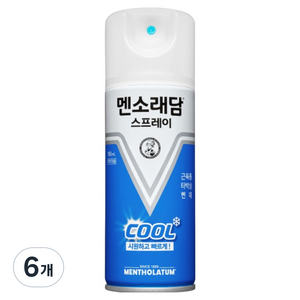 멘소래담 쿨 스프레이 파스 에스 180ml, 1개입, 6개