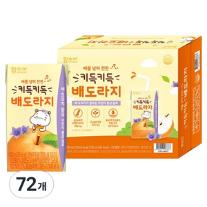 함소아 키득키득 배도라지 음료, 125ml, 72개