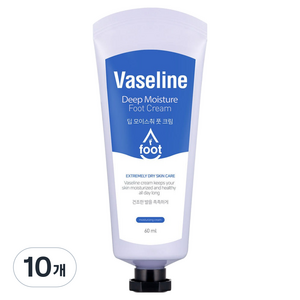 바세린 C2Y 딥 모이스춰 풋크림, 1개입, 10개, 60ml