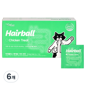 닥터펠리스 고양이 트릿 15p, 30g, 헤어볼, 6개