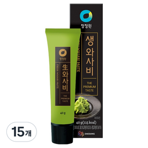 청정원 생와사비, 40g, 15개