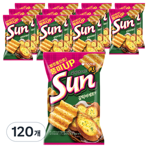 오리온 태양의 맛 썬 갈릭바게트맛, 80g, 120개