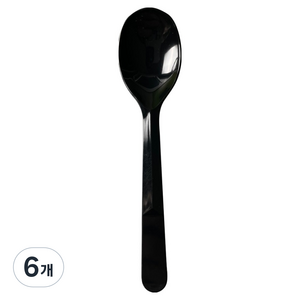 생활을그리다 디저트 미니 스푼 12cm 블랙 벌크 포장, 100개입, 6개