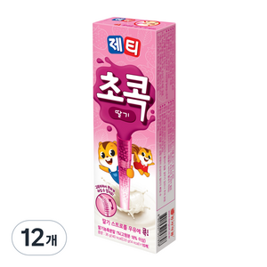 제티 초콕 분말 스트로 딸기맛, 3.6g, 10개입, 12개