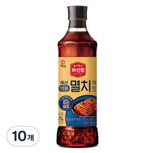 하선정 국산명품 멸치액젓, 500g, 10개