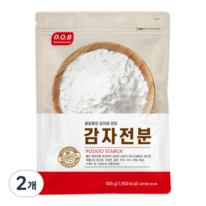 OQB 감자전분, 500g, 2개