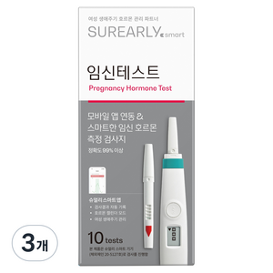 슈얼리 스마트 임신테스트기 기기 별매, 10개입, 3개
