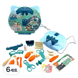 해피아이 펭글이 병원 소꿉놀이 가방 25종 세트, 6세트, 혼합색상