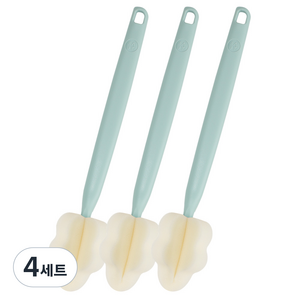 베이비앤아이 크림 롱 젖병솔 3종 세트, 민트블루, 4세트