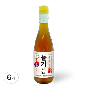복이네먹거리 통들깨로 만든 진한맛 국산 들기름, 300ml, 6개