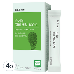 닥터린 유기농 컬리 케일 100% 분말, 20g, 4개