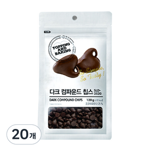 큐원 다크 컴파운드 칩스, 120g, 20개