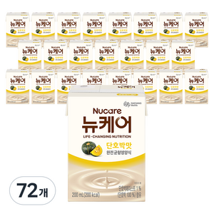뉴케어 완전 균형영양식 단호박맛, 200ml, 72개