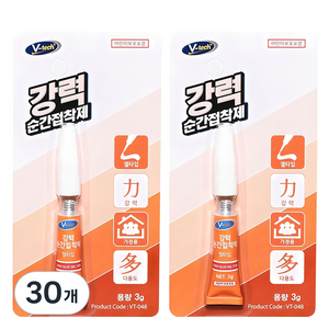 Vtech 젤타입 강력 순간 접착제, 30개