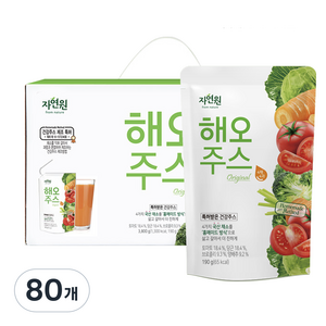 자연원 해오주스, 190g, 80개