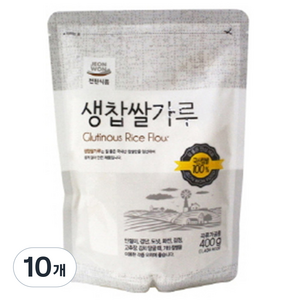 전원식품 생찹쌀가루, 400g, 10개