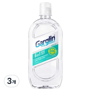 가그린 어드밴스드 제로 마일드 구강청결제, 3개, 750ml