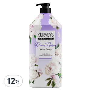 케라시스 디어플로라 화이트피오니 샴푸 화이트 피오니향, 12개, 1.5L