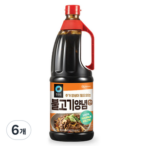 청정원 불고기양념 진, 2kg, 6개