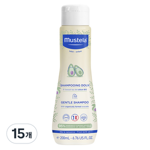 무스텔라 젠틀 샴푸, 200ml, 15개