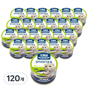 모찌네 생후 3개월 이상 고양이 츄릅 주식캔, 닭+참치, 160g, 120개