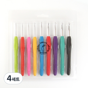 소잉바이핸드 실리콘 코바늘 세트 9종 모사용, 4세트