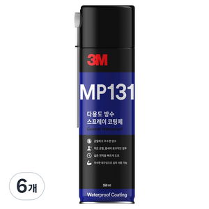 쓰리엠 다용도 방수 스프레이 코팅제 일반 불투명 550ml, 6개