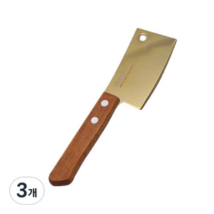 푸코 S130 우드핸들 칼, 골드, 3개