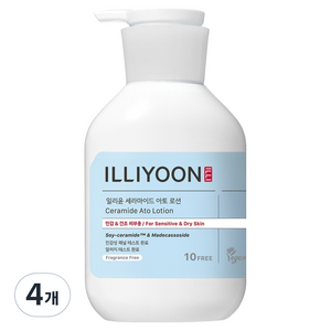 일리윤 세라마이드 아토 로션 무향, 508ml, 4개