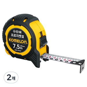 코메론 프로자켓2 줄자 7.5m x 25mm KMC-31NJY, 2개