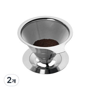 칼딘 세미퍼머넌트 스텐 커피 드리퍼 FD02, 450ml, 2개, 단품