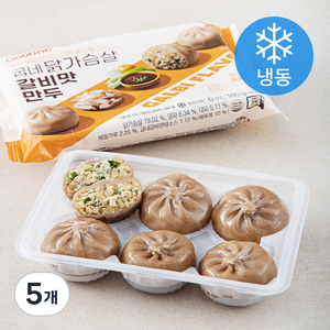 굽네 닭가슴살 갈비맛 만두(냉동), 180g, 5개