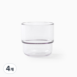 탁가온 유아용 에코젠 투명컵, 클리어, 4개, 200ml