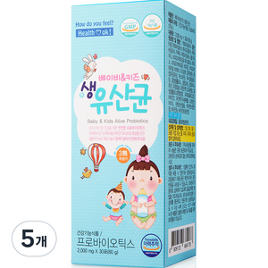 헬퍼장 베이비 키즈 생유산균, 60g, 5개