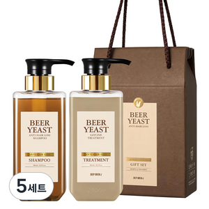 딥그린제이 제이숲 맥주효모 탈모 샴푸 + 트리트먼트, 5세트