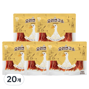 피랩 강아지 오리연구소 오리 안심슬라이스 간식, 오리고기, 300g, 20개