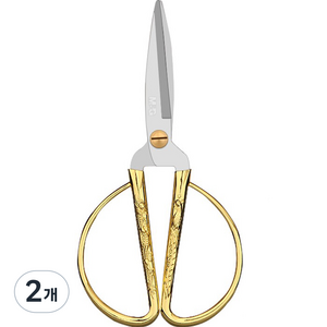 엠앤지 드래곤 휴대용 가위 02 큰 19cm, 골드, 2개