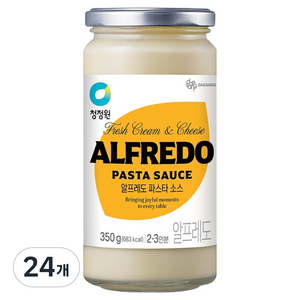 청정원 알프레도파스타소스, 350g, 24개