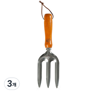 알앤유 스테인리스 원예 도구 삼지창, 3개