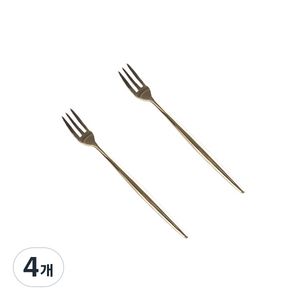 몽블랑 킹덤 디너 포크, 골드, 4개