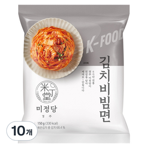 미정당 김치비빔면, 10개, 150g