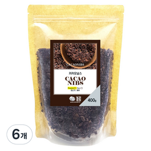 견과공장 카카오닙스, 400g, 6개
