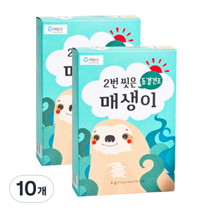 해맑은번영 바다모음 2번씻은 매생이 1.5g x 4p, 10개, 6g
