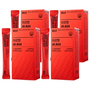 웰릿 정품 아르맨 아르기닌 5000mg 14p, 280g, 4개