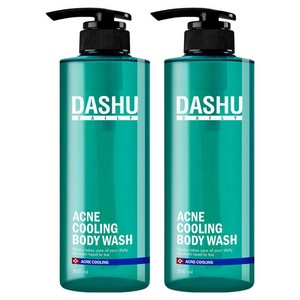 다슈 데일리 아크네 쿨링 바디워시, 500ml, 2개
