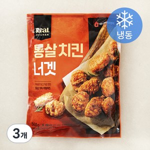 마니커에프앤지 통살치킨너겟 (냉동), 560g, 3개