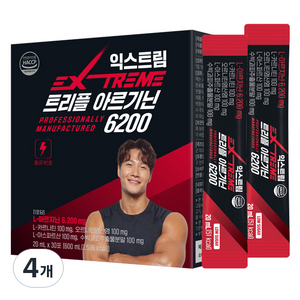 익스트림 트리플 아르기닌 6200, 600ml, 4개