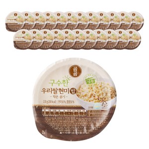 곰곰 구수한 우리쌀 현미밥 작은공기, 130g, 24개 골드박스 특가