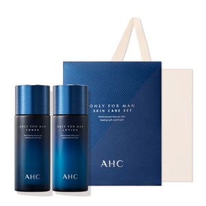 AHC 온리포맨 스킨케어 2종 + 쇼핑백 세트, 토너 150ml + 로션 150ml, 1세트