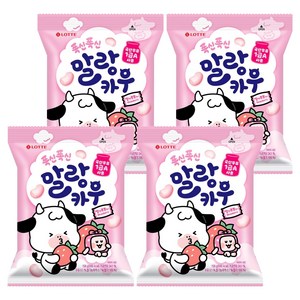 롯데웰푸드 말랑카우 스트로베리, 158g, 4개
